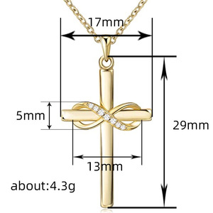Collana con Ciondolo a Forma di Simbolo dell'Infinito, Gioiello Unisex con Charm a Forma di Otto, Accessorio di Moda - Product Image 4