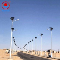 Prix des lampadaires solaires avec ampoule LED de 30w-50w et poteau de 6m 8m