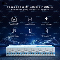Probador de Capacidad de Batería Heltec de 20 Canales, 1-5V, para Celdas 18650 y 26650, Prueba de Calidad y Envejecimiento para Reacondicionamiento de Paquetes de Baterías