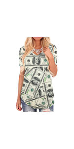 Fitspi venta al por mayor dólar dinero camisetas hombres mujeres niños Unisex manga corta Camiseta Dropshipping camiseta para deseo - Product Image 5