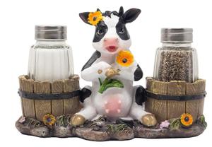 Holstein – ensemble de salière et poivrière de vache décorative avec support de seaux à eau à l'<span class=keywords><strong>ancienne</strong></span>, Figurine de décoration d'animaux de ferme - Product Image 3