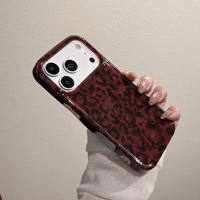 Coque pour iPhone Tendance Femme 2026 Motif Léopard IMD pour iPhone 18 17 16 15 Pro Max Étui Téléphone Léopard Vente en Gros
