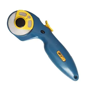 45mm Rotary Cutter with SKH-9 steel straight blade wholesale quilting cutting tools for leather, fabric, paper, plastic