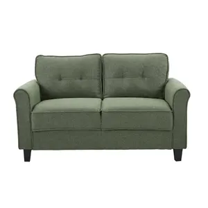 Factory Selling Green Living Room Sofa Fabric Luxury Modern Sofas Set Furniture For 3 Seater