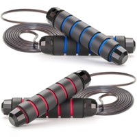 Corde à sauter professionnelle perlée avec roulements, réglable pour l'entraînement et le fitness, logo personnalisé, vente en gros