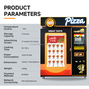 เครื่องทำพิซซ่าอัตโนมัติเต็มรูปแบบ หลายรสชาติ สำหรับธุรกิจ  จำหน่ายโดยตรงจากโรงงาน เครื่องขายพิซซ่าอัตโนมัติ สำหรับห้างสรรพสินค้า - Product Image 2