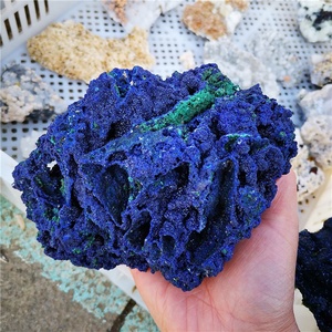 Commercio all'ingrosso Ruvido Blu Azzurrite Campione Di Cristallo di Grandi Dimensioni Grezzo Pietra Azzurrite Malachite Campioni di Minerali per la decorazione domestica - Product Image 4