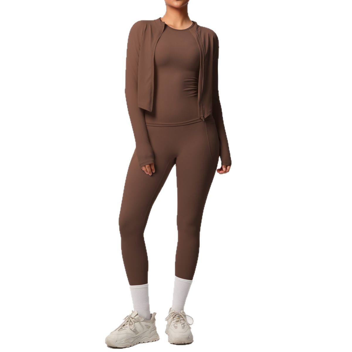 7103+7106+7108 three-piece set - chestnut