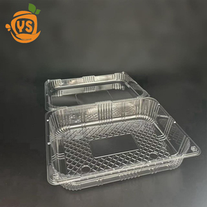 Blíster de plástico transparente OEM, caja de embalaje de alimentos para mascotas, Concha transparente reciclada para contenedores de granja, frutas, verduras, sushi - Product Image 4