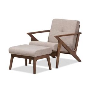 <span class=keywords><strong>Fauteuil</strong></span> moderne nordique en bois massif avec pouf et coussin en <span class=keywords><strong>tissu</strong></span>, idéal <span class=keywords><strong>pour</strong></span> salon, chambre, balcon ou villa - Product Image 4
