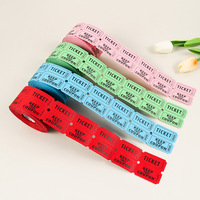 Billets d'Événement Colorés en Gros, Rouleau Double de Tickets de Tombola Vierge pour Foires, Jeux de Carnaval et Activités Scolaires
