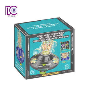 Máquina de burbujas UFO de CC, juguete para niños, platillo volador para evitar obstáculos giratorio inteligente, OVNI de burbujas que sopla automáticamente con luz - Product Image 6