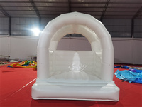Smile Inflatables - Château gonflable commercial en PVC violet/blanc pastel Monki Jumper, certification CE, coutures quadruples pour