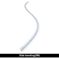 Nuevo Canal LED Flexible de Aluminio para Paneles de Yeso, Perfil para Tira de Luz LED, Cubierta de PC, Difusor LED Empotrado de 3m