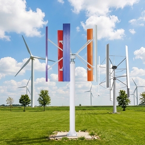 Aerogenerador de Baja Velocidad de Viento Marca YS, 5 Aspas de Aluminio, 11.5m de Altura, 10.5m de Diámetro de Rotor, Generador Grande de 400v 200kw, Modelo H-200kw - Product Image 1
