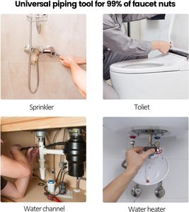 Clé multifonction en acier au carbone pour la réparation de tuyaux de plomberie, de salle de bain et de cuisine – Outils de quincaillerie en gros - Product Image 5