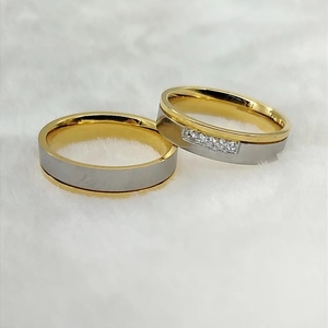 Joyería occidental de acero inoxidable para parejas, anillos de boda, anel bague, eheringe, snubni, prsten, anelli - Product Image 3