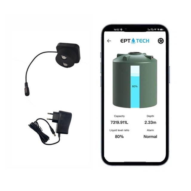 3M Wide Range ESP32 Smart WiFi Ultrasonic Level Sensor for Accurate Liquid Monitoring and Remote Wireless Water Tank Management