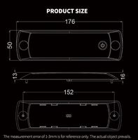 Plafonnier LED 12V pour caravane, camping-car, remorque, bus, éclairage intérieur automobile