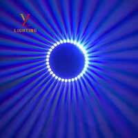 Projecteur à anneau lumineux 450W, 45 LED RGBW de 20W, 3 unités °   Lumière cinétique de scène DMX512 à faisceau étroit 1-6M