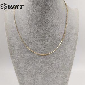 WT-BFN058 Dây Chuyền Đồng Thau Thủ Công Hàn Quốc Độc Đáo Với Hạt Đá Phiến Sét Chống Mài Mòn Mạ Vàng Thật 18K Dây Chuyền Vòng Cổ Dây Chuyền Trang Sức - Product Image 4