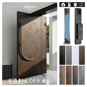 <span class=keywords><strong>Porte</strong></span> <span class=keywords><strong>d</strong></span>'<span class=keywords><strong>entrée</strong></span> de sécurité <span class=keywords><strong>extérieure</strong></span> pour villas, design britannique exclusif et moderne, finition oxydée vieillie - Product Image 1