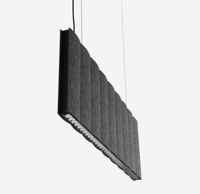 Lampe suspendue modulaire en feutre pour animaux de compagnie, style européen, salle de réunion, bureau, intérieur, grand abat-jour, gris