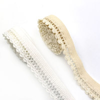 Bande élastique en dentelle à picots pour lingerie, bande extensible pour sous-vêtements