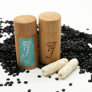 Fil dentaire en bambou naturel Gutology (30 m) <span class=keywords><strong>Charbon</strong></span> actif Cire de candelilla Huile de menthe Végétal Sans synthétique - Product Image 5