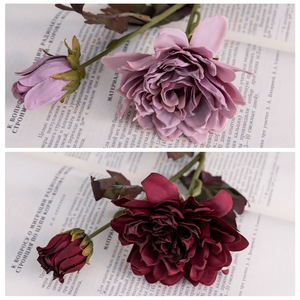 Wholesale Cross-Border INS Style Decorative <b>Flowers</b> Plants YC1016-<b>Artificial</b> <b>Small</b> Lily Dried Burnt Green Graduations Halloween - Product Image 2