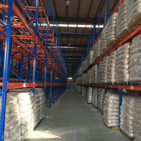 Système de rayonnage industriel à poutres en acier, certifié CE, robuste, thermolaqué pour le stockage logistique