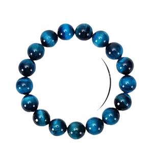 Silple 10MM Haute Qualité Naturel Oeil De Tigre Pierre Bracelet 3A Grade Bleu Oeil De Tigre Pierre Personnalité Bracelet Fait Main - Product Image 4