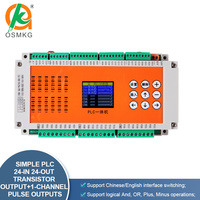 Oshangming PLC Transistor Salida 24 Entrada 24 Salida con RS485 Modbus RTU Software Libre