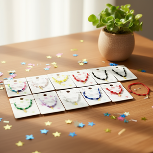 Golden Lightning Stainless Steel Seven Star Knot <b>Bracelet</b> Pulsera Handmade Fashion Jewelry 12Pcs <b>Set</b> - Product Image 3