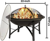 Top Pick Nouvelle Arrivée 18.5 Pouces Moderne Extérieur Solo Poêle Foyer Pliable Sans Fumée Drop-In Firepit pour L'extérieur