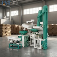 Équipement combiné de décorticage et de blanchiment du riz avec nettoyage, décorticage, blanchiment et polissage – Solution complète pour moulin à riz