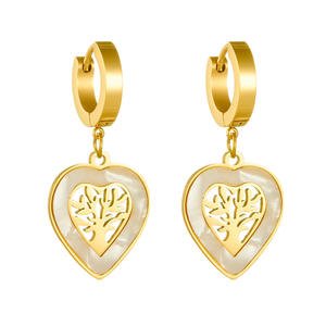 <span class=keywords><strong>Orecchini</strong></span> Pendenti di Lusso da Donna in <span class=keywords><strong>Acciaio</strong></span> al Titanio con Quadrifoglio, <span class=keywords><strong>Albero</strong></span> <span class=keywords><strong>della</strong></span> <span class=keywords><strong>Vita</strong></span> e Farfalla, Gioielli di Moda Vintage Leggeri e Versatili - Product Image 6