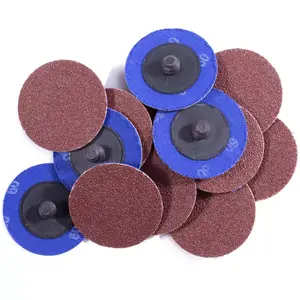 SATC 2 Inch Abrasive Quick Change Sanding Disc Aluminum Oxide 80 Grit Sanding Disc