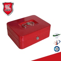 Portable En Métal Argent Coffre-fort avec Serrure à Combinaison ou Boîte De Serrure À Clé