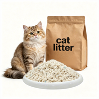 Litière pour chat en bentonite de haute qualité, faible teneur en poussière, facile à nettoyer et sans poussière