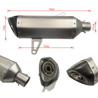 Universel AK Moto Tuyau D'échappement Silencieux Échapper Avec DB killer Pour 35-51mm XMAX-300