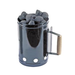 Allumeur de barbecue à charbon avec poignée <span class=keywords><strong>en</strong></span> <span class=keywords><strong>bois</strong></span>, accessoire de barbecue portable, allumeur de cheminée à charbon, allumeur de charbon - Product Image 1