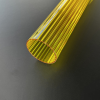 Tube de plexiglas transparent acrylique tuyaux transparents couvercle de lampe PMMA pour lumières LED