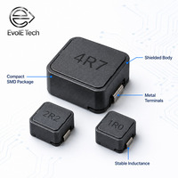 Inductor de Potencia SMD Blindado de Alta Estabilidad 10uH 2A, Alta Corriente de Saturación, Alta Frecuencia de Autoresonancia, Bajo Ruido de Radiación