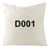 Housse de coussin décorative en polyester aspect lin blanc uni, personnalisable par sublimation avec logo