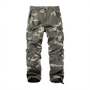 Stylish Men's Summer Slim Cargo <b>Pants</b> Customizable Pocket Functionality Loose Fit Casual Multi-Pocket Corduroy Flat Hiking <b>Pants</b> - Product Image 1
