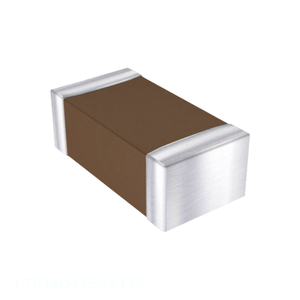 ตัวเก็บประจุเซรามิกแบบติดตั้งบนพื้นผิว (Surface Mount) รุ่น LT034D475MAT2S ขนาด 0603 (1608 เมตริก) ความจุ 4.7 ไมโครฟารัด แรงดัน 4V X5R 0603 - Product Image 1