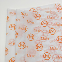 Papier de soie personnalisé avec logo, recyclé, 50x70cm, feuilles d'emballage pour vêtements, chaussures et emballages cadeaux, directement de l'usine