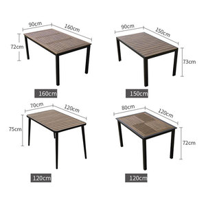 Đồ Gỗ Ngoài Trời khung nhôm nhà hàng <span class=keywords><strong>WPC</strong></span> bàn ghế Bộ - Product Image 5