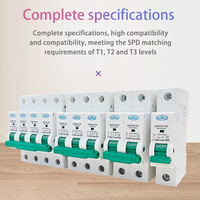 HANDELE HDSCB-II40 2P 40kA Interruttore Differenziale con Protezione da Sovratensioni 230V/400V SPD con Certificazione CE